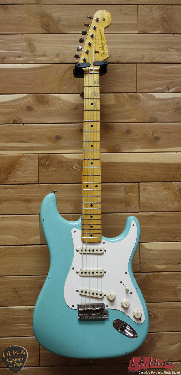 Fender Custom Shop 1957 Stratocaster Journeyman Relic Maple Neck Faded Seafoam - 9230010849 - Serial Number - R83185 - L.A. Music - Canada's Favourite Music Store!