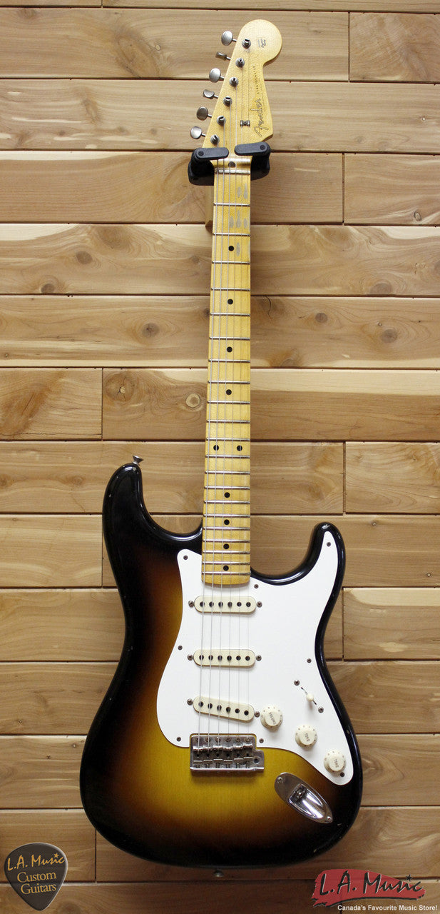 Fender Custom Shop 1957 Stratocaster Journeyman Relic Maple Neck 2-Tone Sunburst - 9230010803 - Serial Number - R83397 - L.A. Music - Canada's Favourite Music Store!