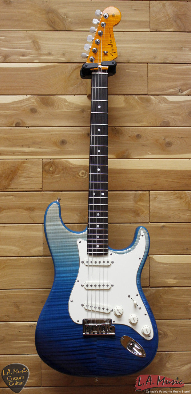 Fender Custom Shop American Custom Stratocaster Rosewood Caribbean Blue Fade 9231006866 - L.A. Music - Canada's Favourite Music Store!