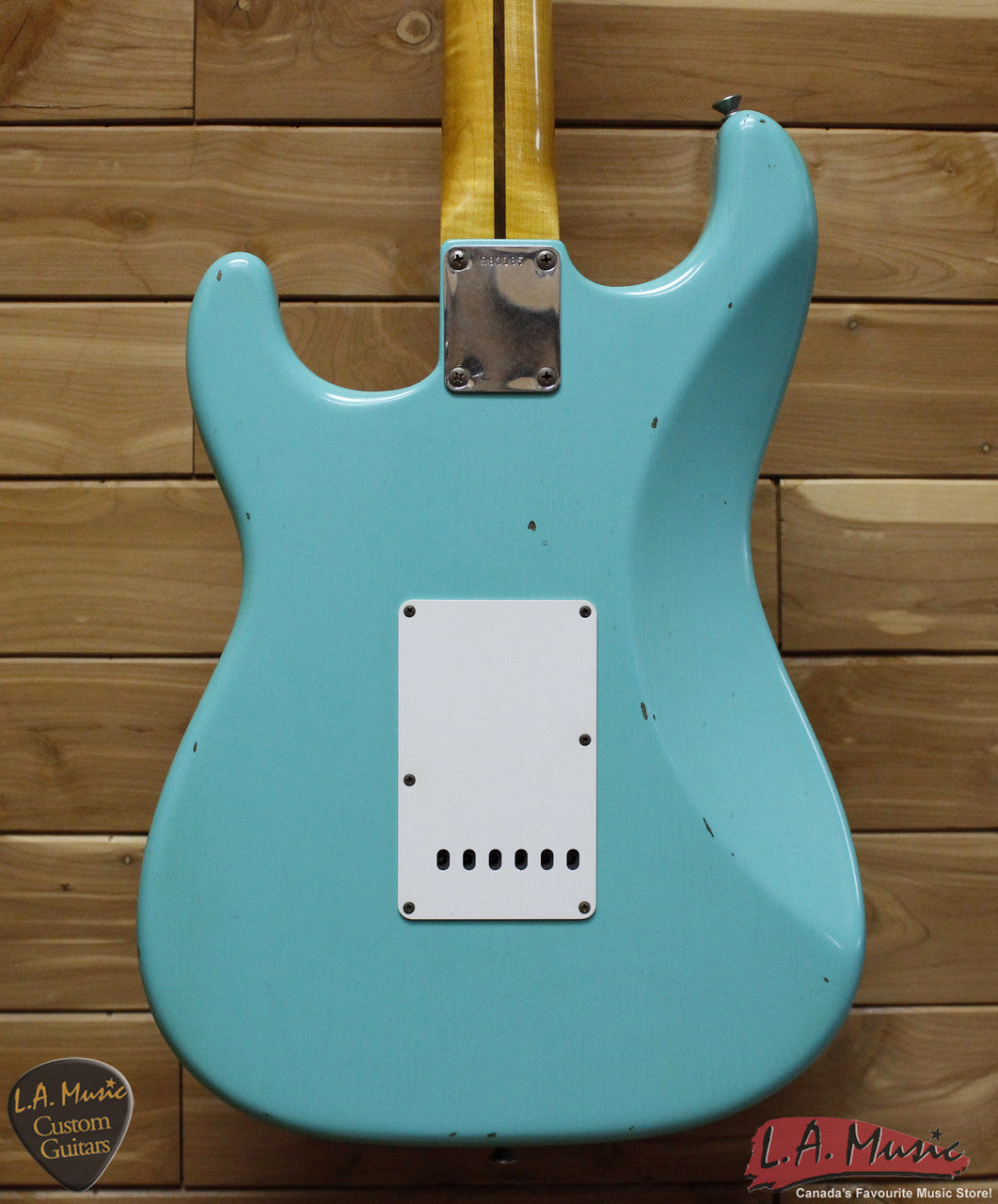 Fender Custom Shop 1957 Stratocaster Journeyman Relic Maple Neck Faded Seafoam - 9230010849 - Serial Number - R83185 - L.A. Music - Canada's Favourite Music Store!