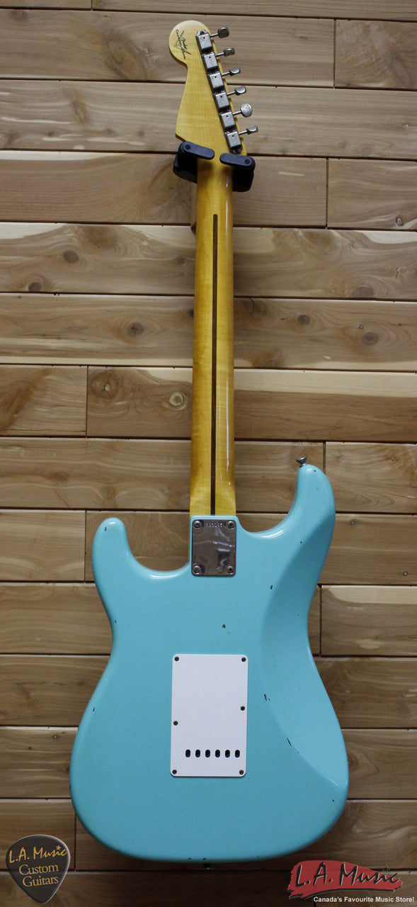 Fender Custom Shop 1957 Stratocaster Journeyman Relic Maple Neck Faded Seafoam - 9230010849 - Serial Number - R83185 - L.A. Music - Canada's Favourite Music Store!