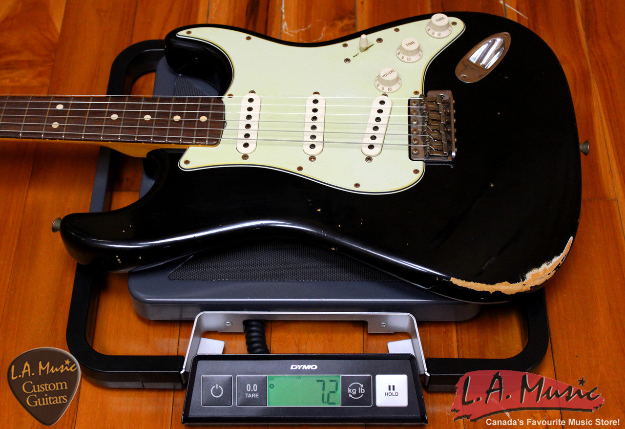 Fender Custom Shop 1963 Custom Relic Stratocaster Faded Black 9230456806 - L.A. Music - Canada's Favourite Music Store!