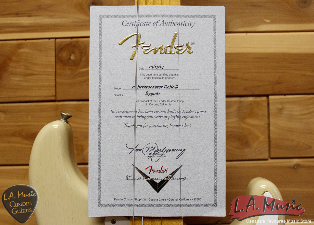 Fender Custom Shop '57 Stratocaster Relic Journeyman Desert Tan 9231006149 - L.A. Music - Canada's Favourite Music Store!