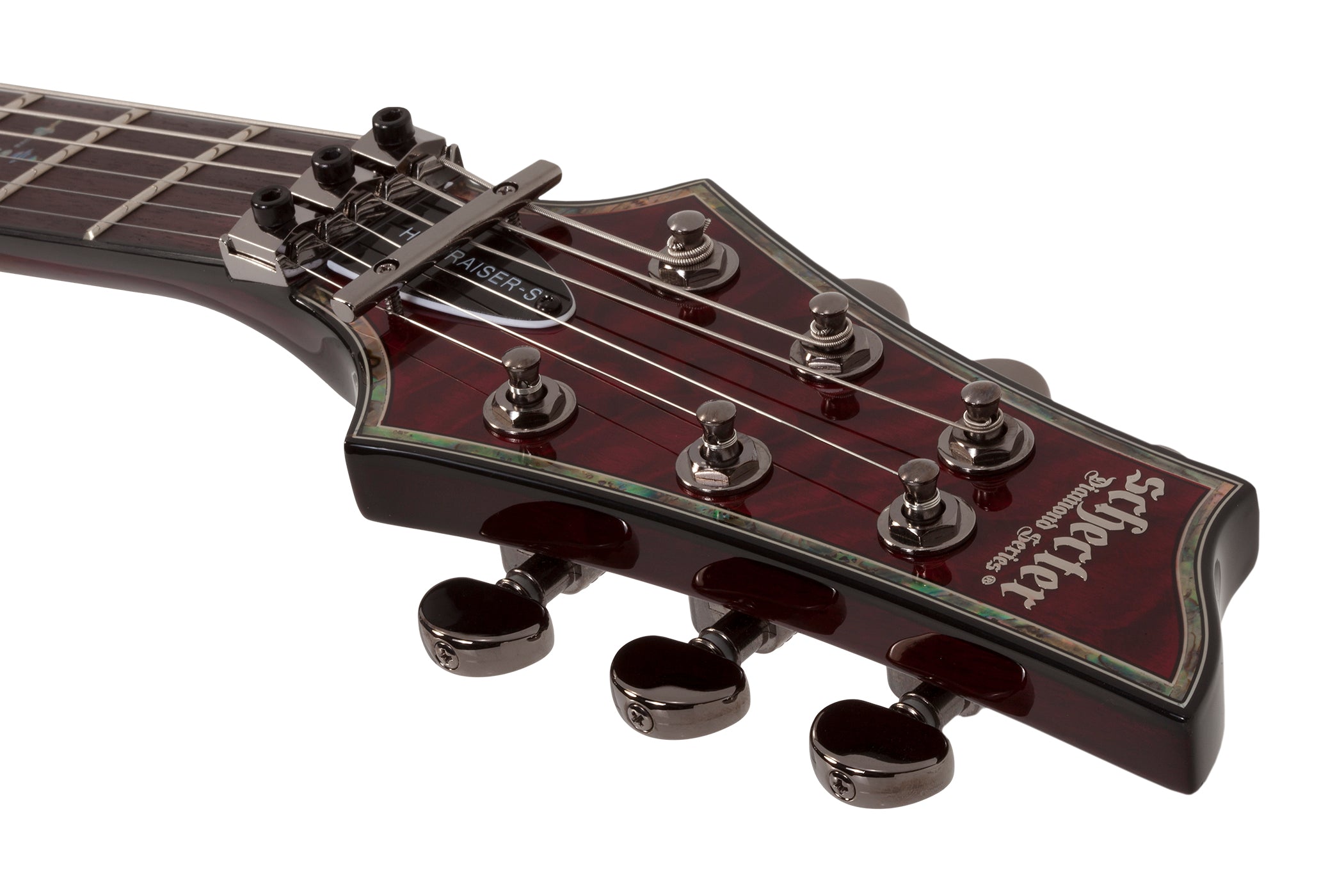 Schecter Hellraiser Series HR-C-1-FR-S-BCH Black Cherry Guitar with FR and Sustainiac and EMG 81 1826-SHC