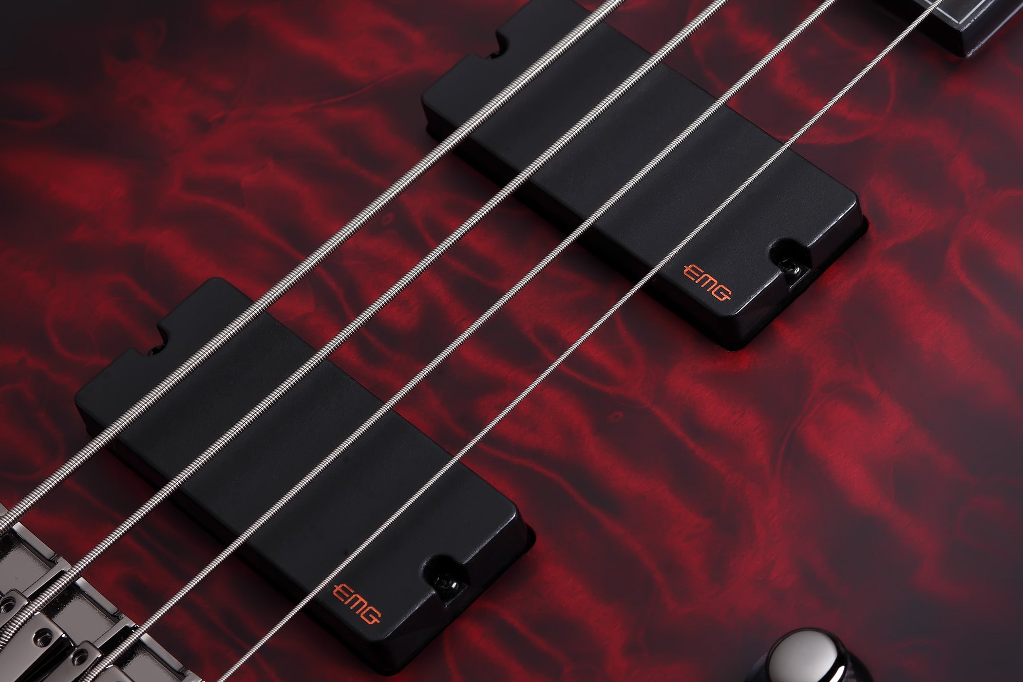 Schecter HR-EXTREME-4-LH-CRBS Crimson Burst 4 String Bass with EMG 35TW Pickups 1912-SHC