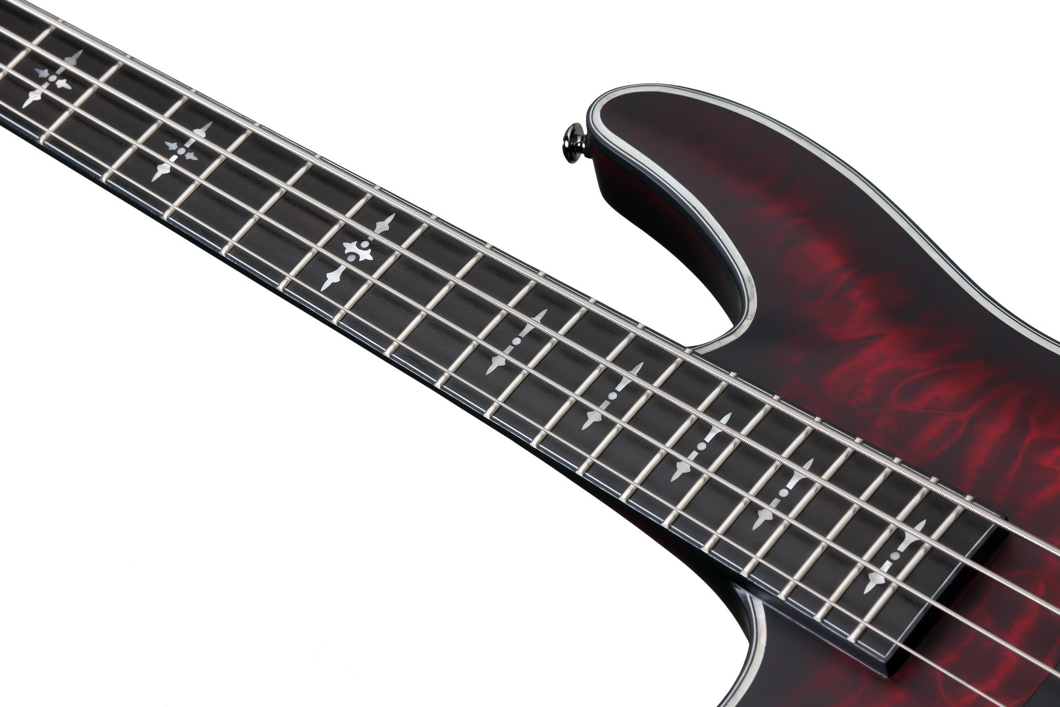 Schecter HR-EXTREME-4-LH-CRBS Crimson Burst 4 String Bass with EMG 35TW Pickups 1912-SHC