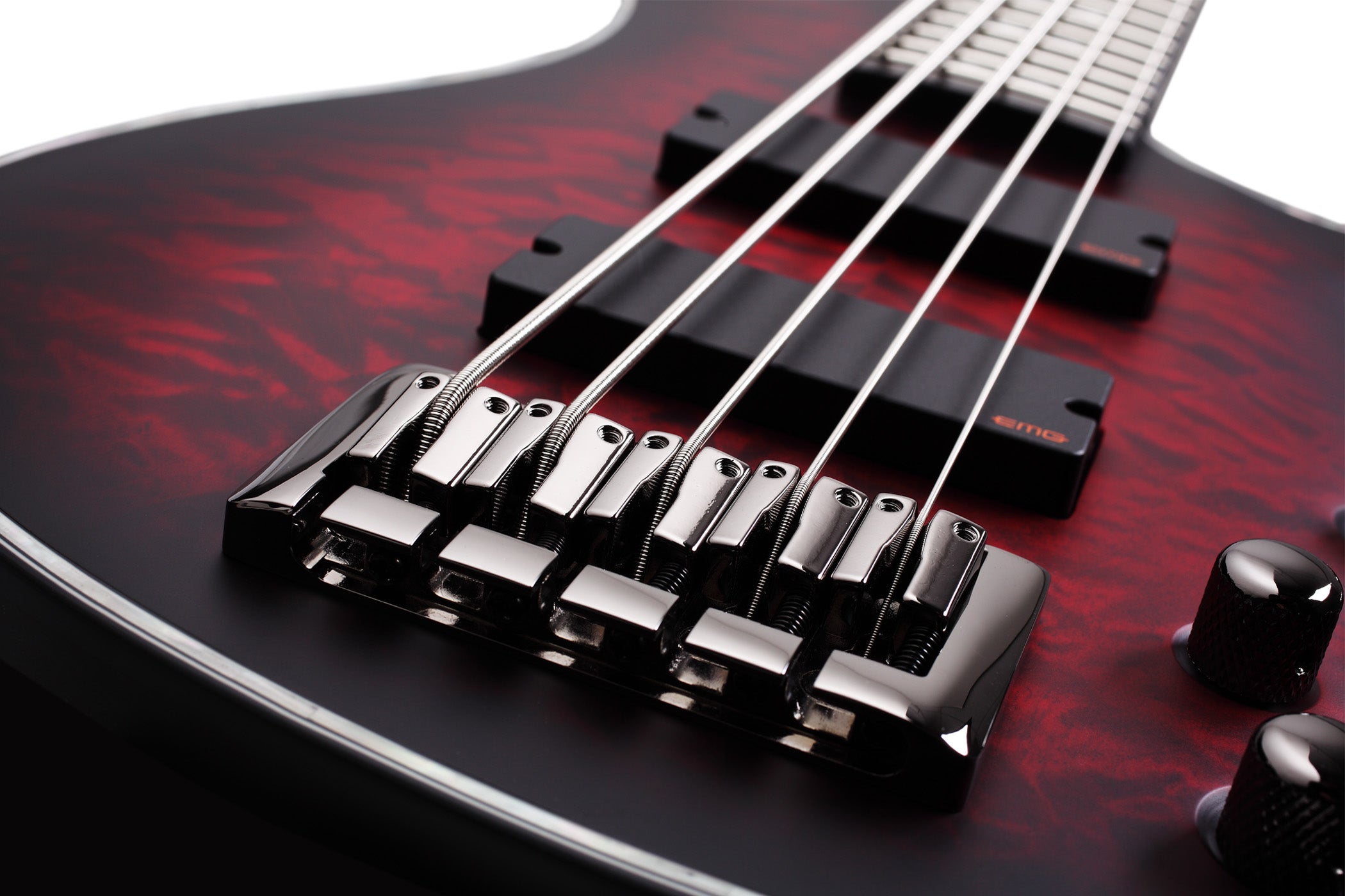Schecter HR-EXTREME-5-CRBS Crimson Burst 5 String Bass with EMG 40TW Pickups 1919-SHC