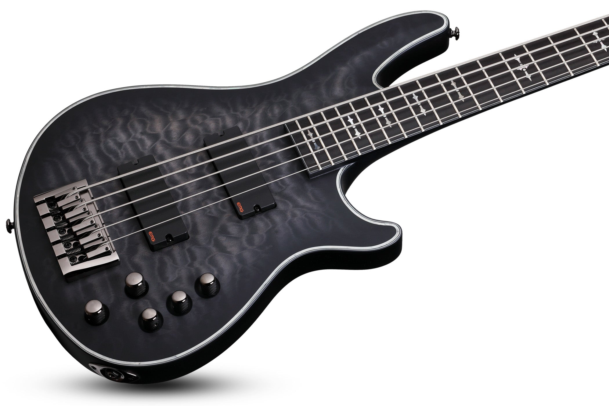 Schecter HR-EXTREME-5-STBLS See thru Black 5 String Bass with EMG 40TW Pickups 1918-SHC