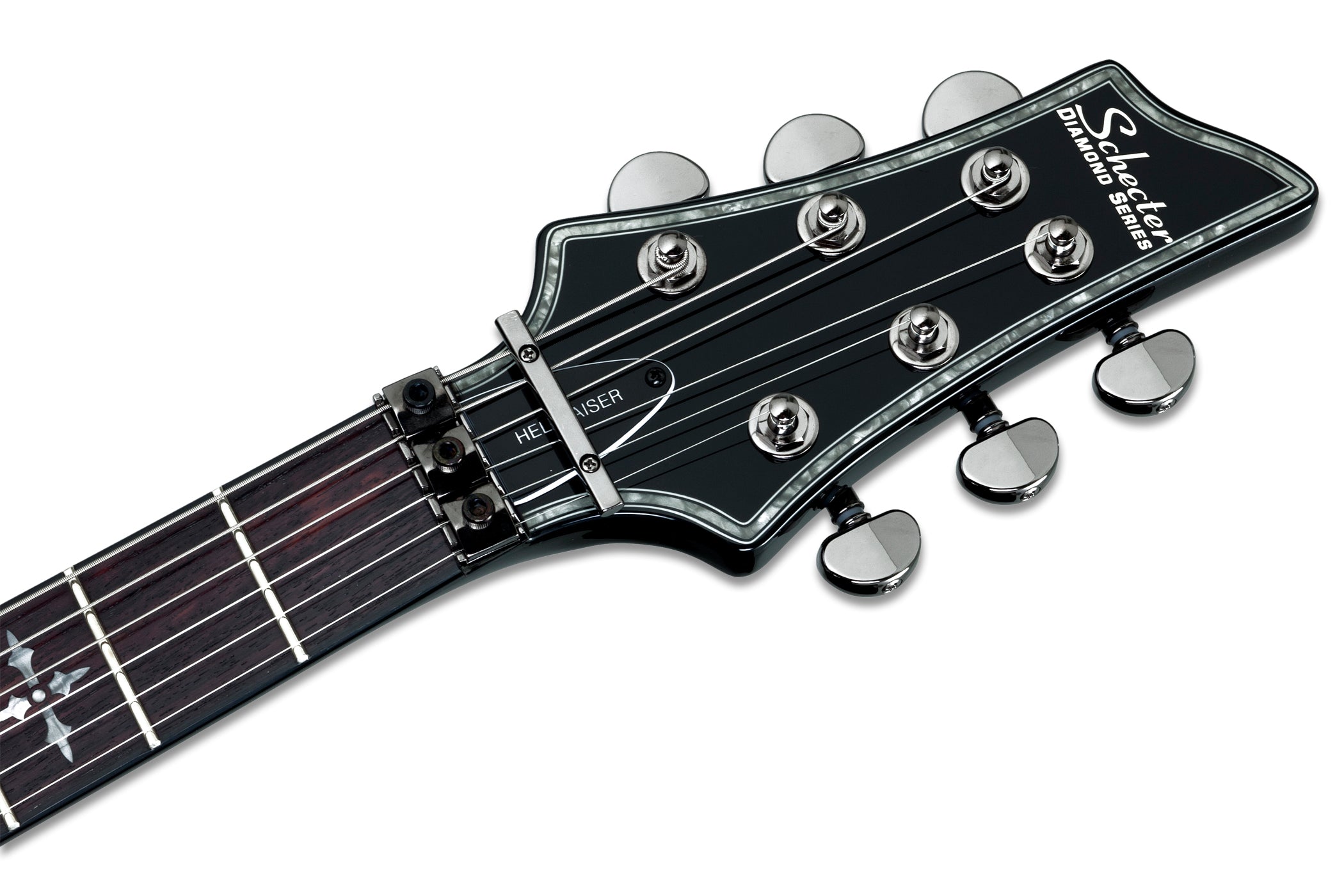 Schecter HR-C-1-FR-S-BLK Gloss Black Guitar with FR and Sustainiac and EMG 81 1827-SHC