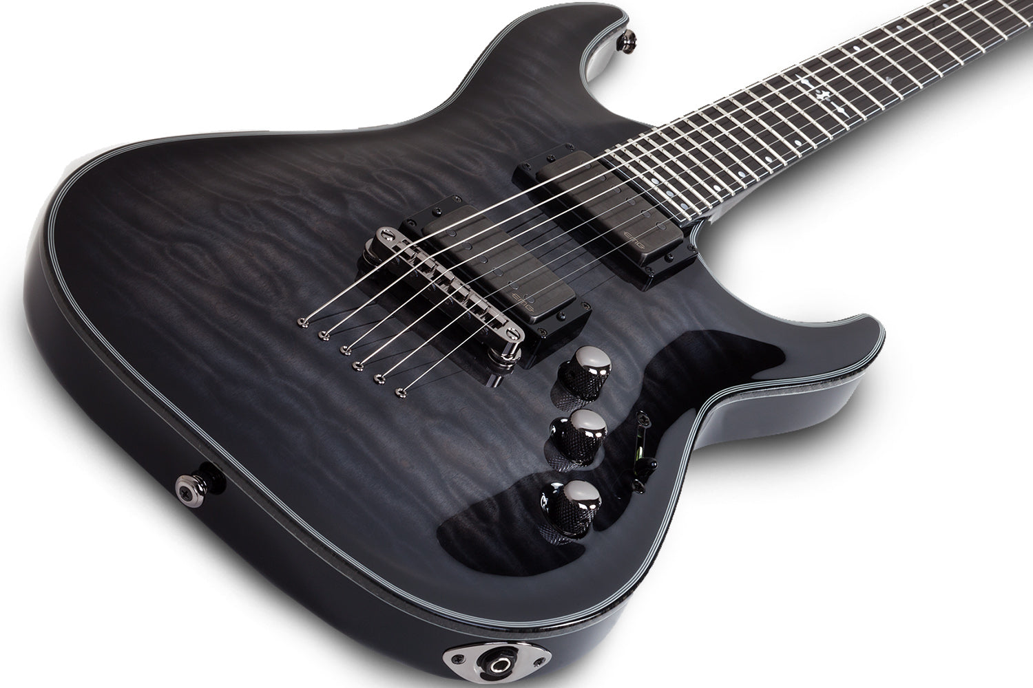 Schecter HR-HYBRID-C-1-TBB Hellraiser Hybrid C-1 Trans Black Burst 1922-SHC