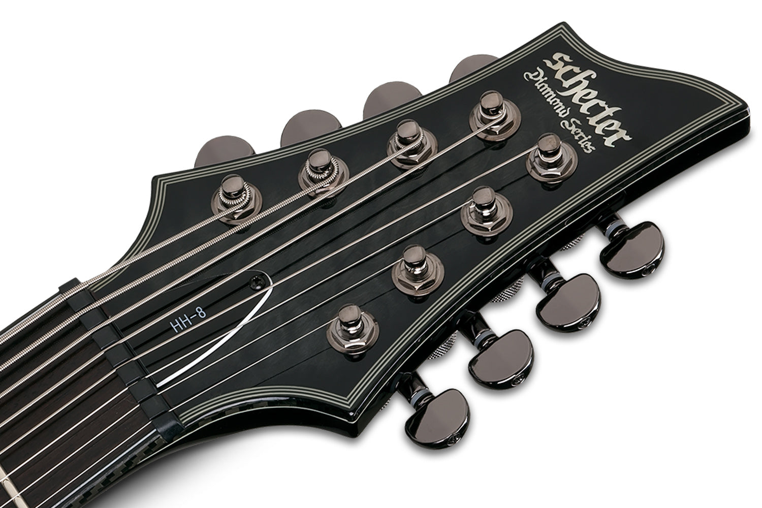 Schecter HELLRAISER HR-HYBRID-C-8-TBB Trans Black Burst 8 String Guitar with EMG 57 8H, 66 8H Pickups 1925-SHC