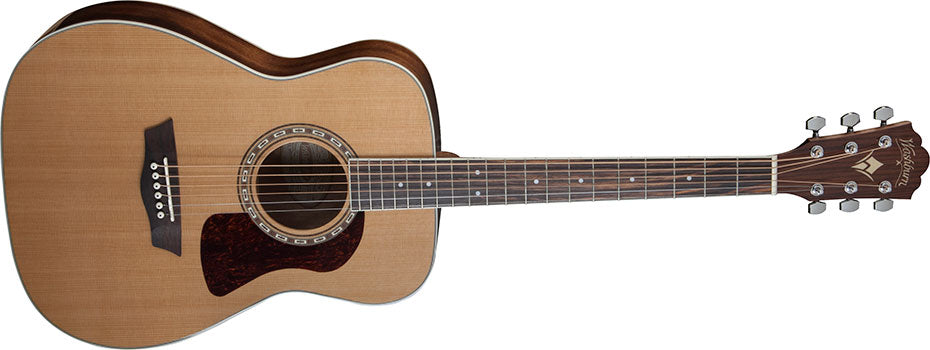 Washburn Heritage 10 Series Folk Solid Cedar Mahogany Acoustic Concert Guitar - Natural HF11S-O