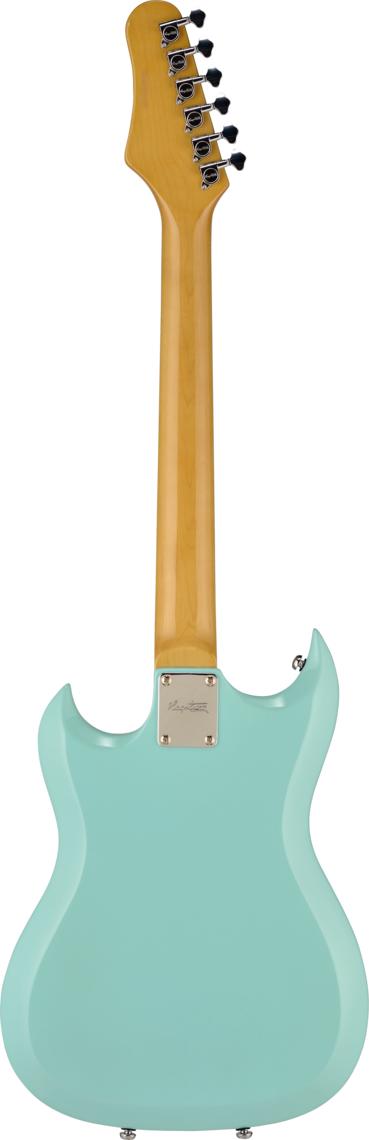 Hagstrom H-2 Series 6 String Electric Guitar in Aged Sky Blue HII-ABE