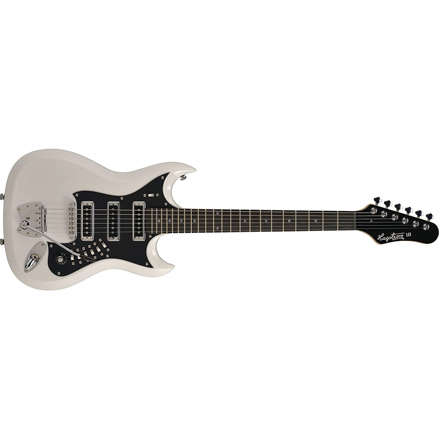 Hagstrom H-3 Retroscape Series 6 String Electric Guitar - White HIII-WHT