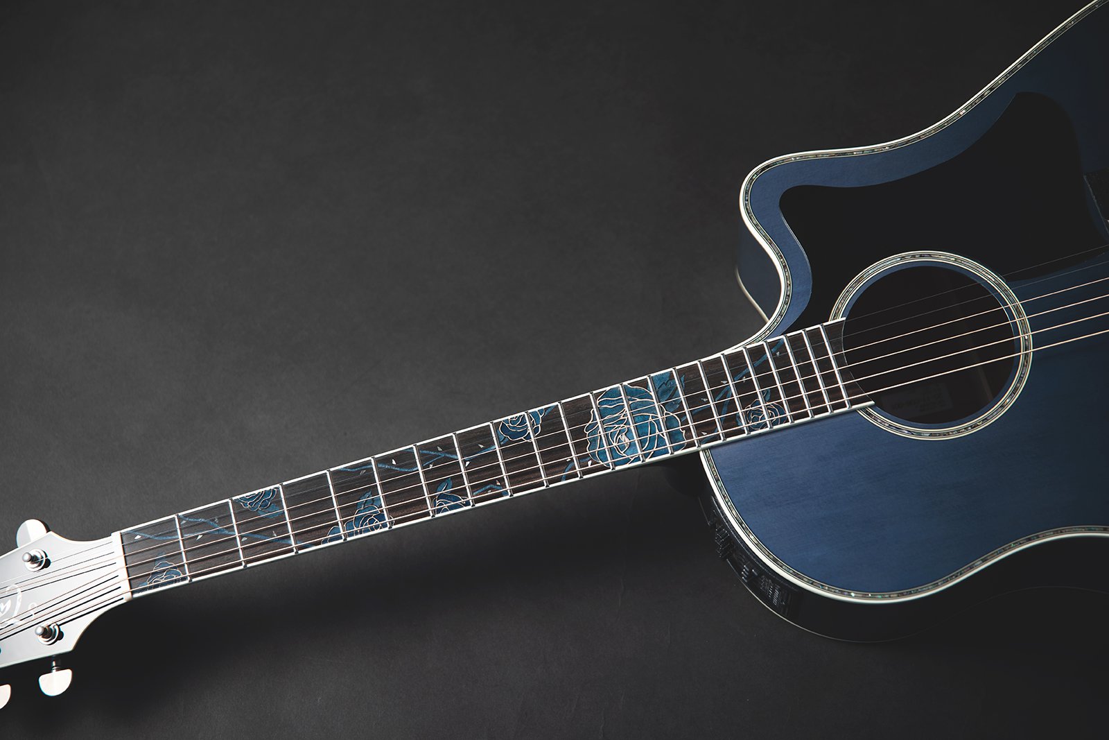 Takamine Limited Edition 2021 Rose Acoustic Electric Guitar - Only 1 Available LTD2021-BLUE-ROSE