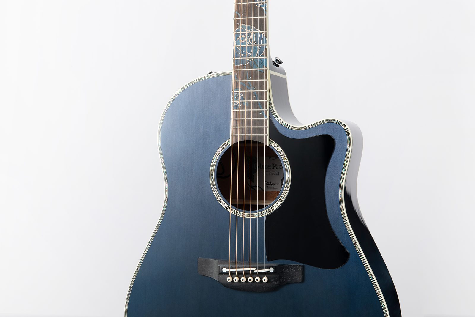 Takamine Limited Edition 2021 Rose Acoustic Electric Guitar - Only 1 Available LTD2021-BLUE-ROSE