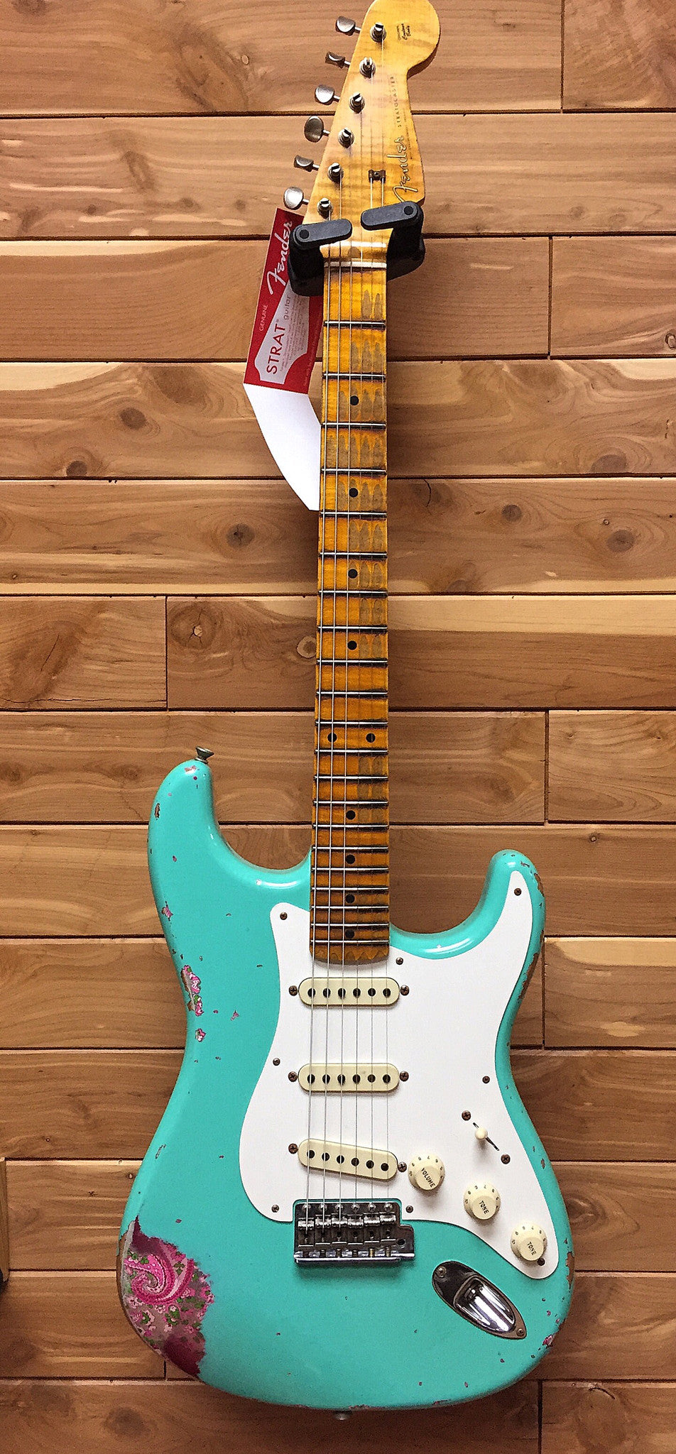 Fender Custom Shop Limited Edition 1957 Stratocaster Heavy Relic Sea Foam Green Over Paisley 9235302357 - L.A. Music - Canada's Favourite Music Store!