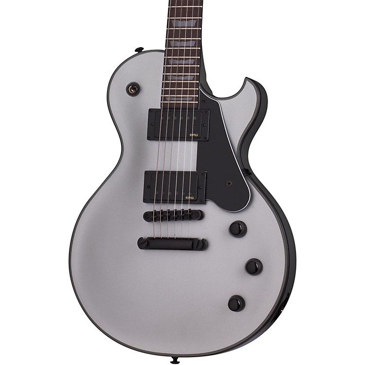 Schecter SOLO-II-PLATINUM-SSV Satin Silver Guitar with EMG 57 66 Pickups SCH-814