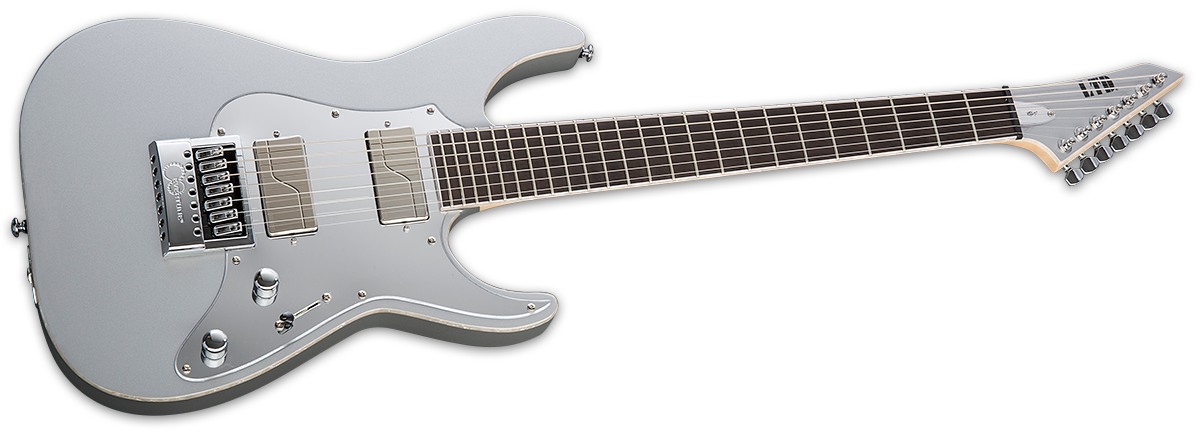 ESP LTD KS M-7 EVERTUNE METALLIC SILVER KEN SUSI