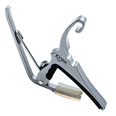 Kyser Quick Change Capo for Acoustic Guitar, Silver KG6SA