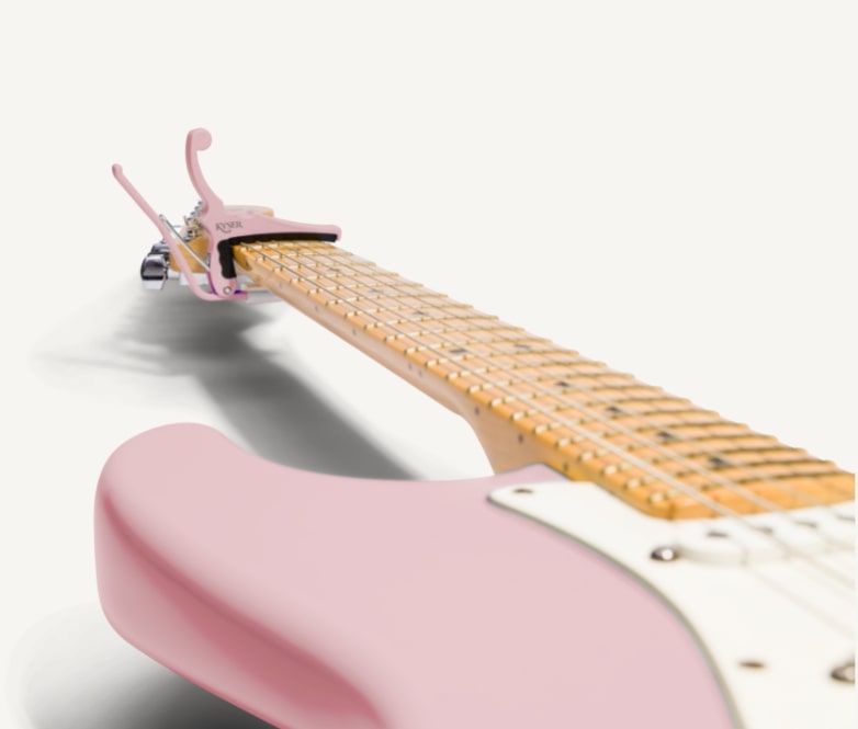 Kyser Fender x Kyser Electric Guitar Capo Shell Pink KGEFSPA