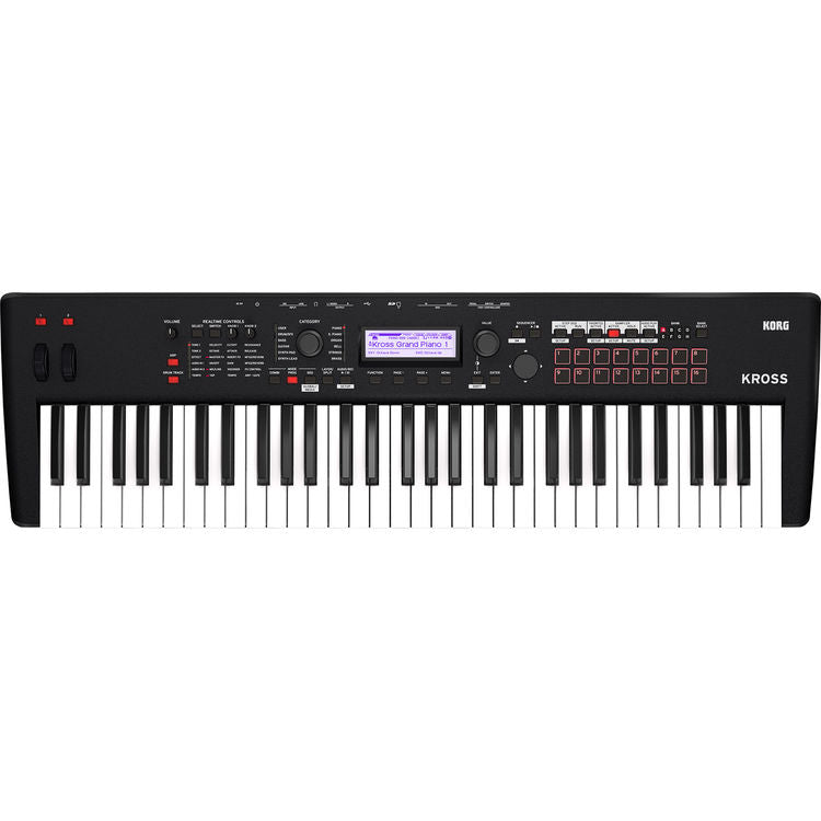 Korg 61-Key Synthesizer Workstation Super Matte Black