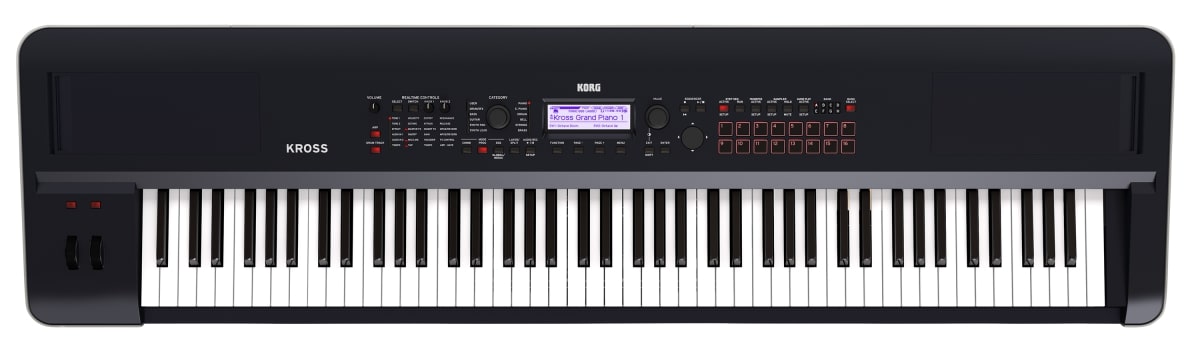 Korg 88-key Synthesizer Workstation, Matte Black KROSS288MB