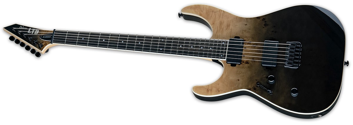 ESP LTD M-1000HT Left-Handed Electric Guitar, Black Fade LM1000HTBPBLKFDLH