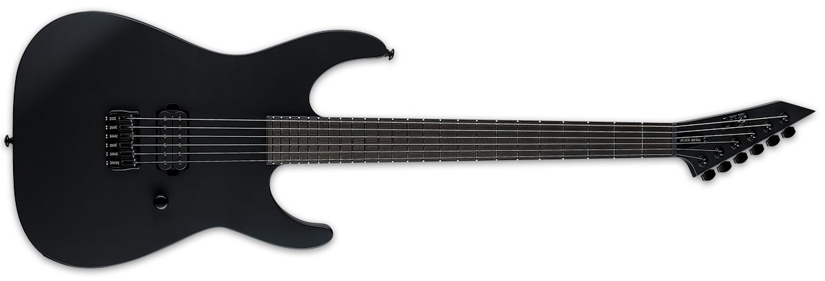 ESP LTD M-HT Black Metal Electric Guitar, Black Satin LMHTBKMBLKS