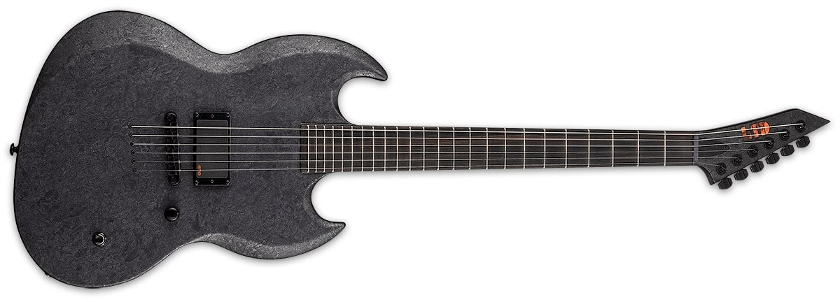 ESP LTD Rm-600 Reba Meyers Electric Guitar, Black Marble Satin LRM600BMS