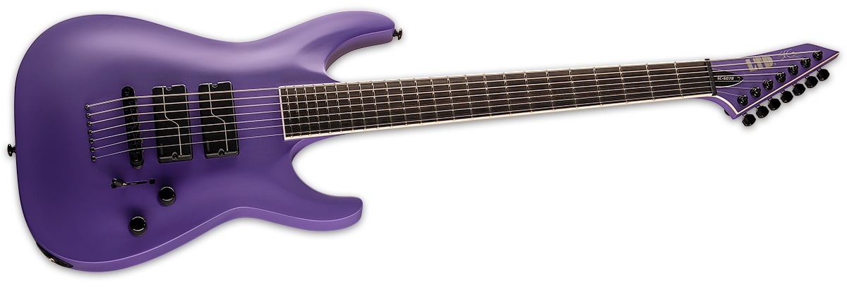 ESP LTD SC-607 Baritone Electric Guitar STEPHEN CARPENTER Purple Satin LSC607BPS