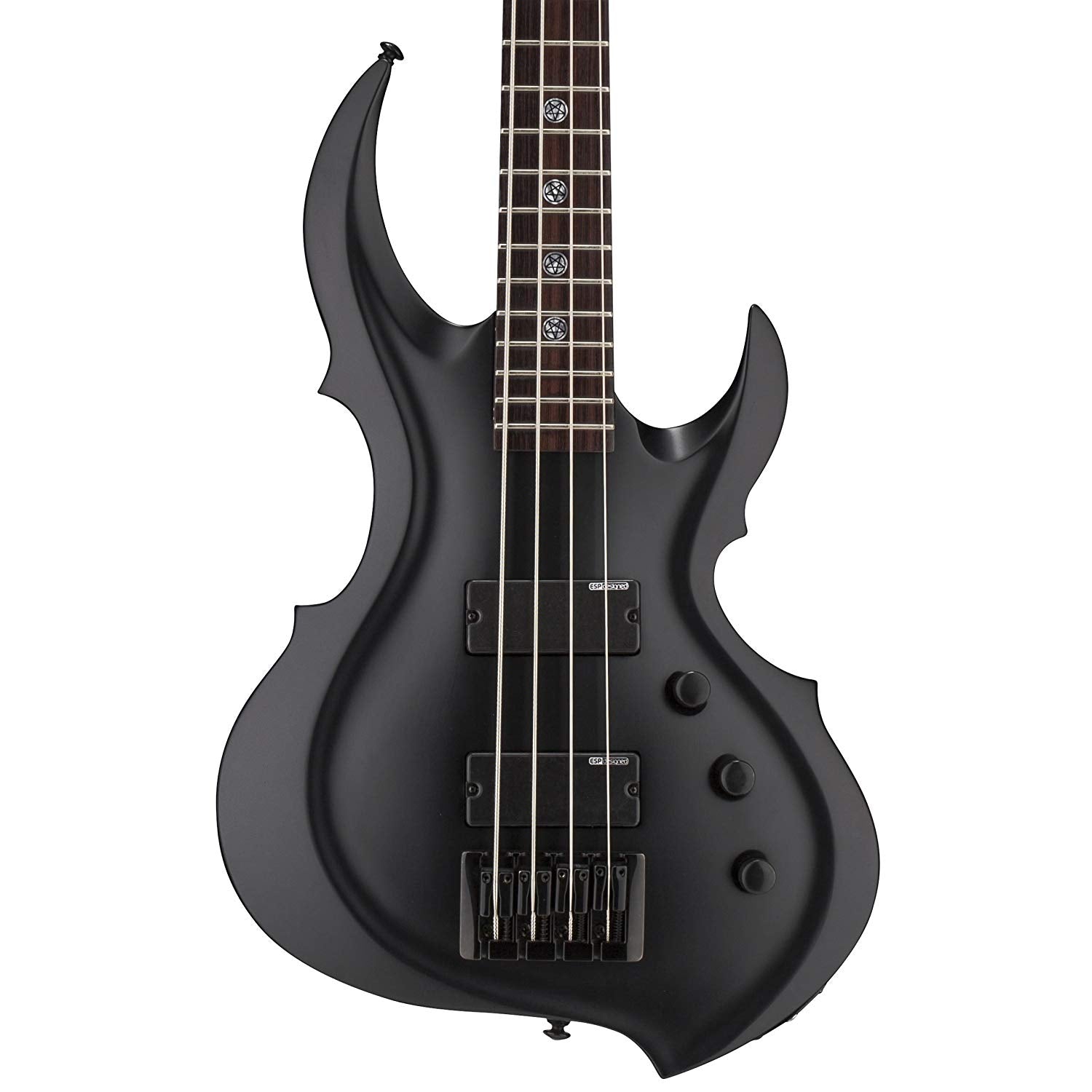 ESP LTD Tom Araya Signature Series FRX Electric Bass Black Satin LTA204FRXBLKS