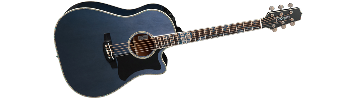 Takamine Limited Edition 2021 Rose Acoustic Electric Guitar - Only 1 Available LTD2021-BLUE-ROSE