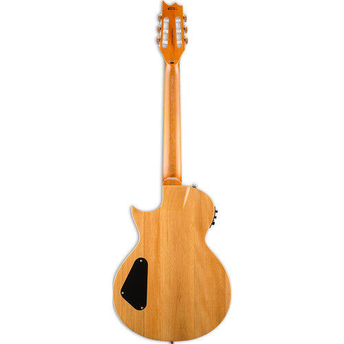 ESP LTD Thinline Series TL-6N Nylon-String Acoustic/Electric Guitar (Natural Gloss) LTL6NNAT