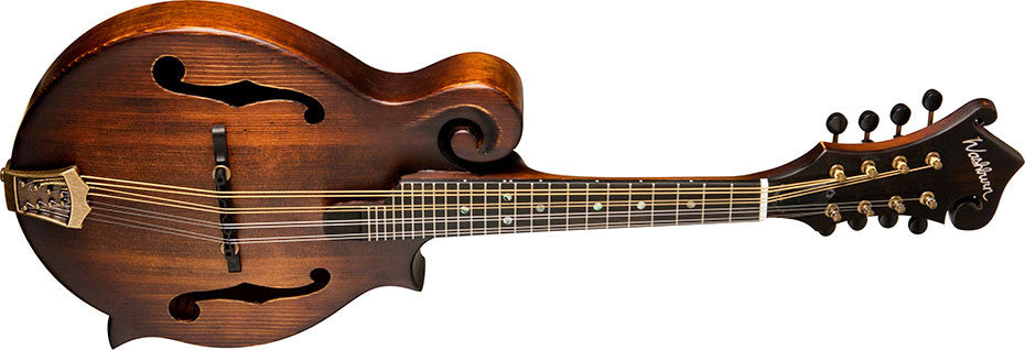 Washburn Mandolin With Solid Spruce Top, Solid Mahogany Back And Sides, Ebony Fretboard, Vintage Natural M108SWK-D