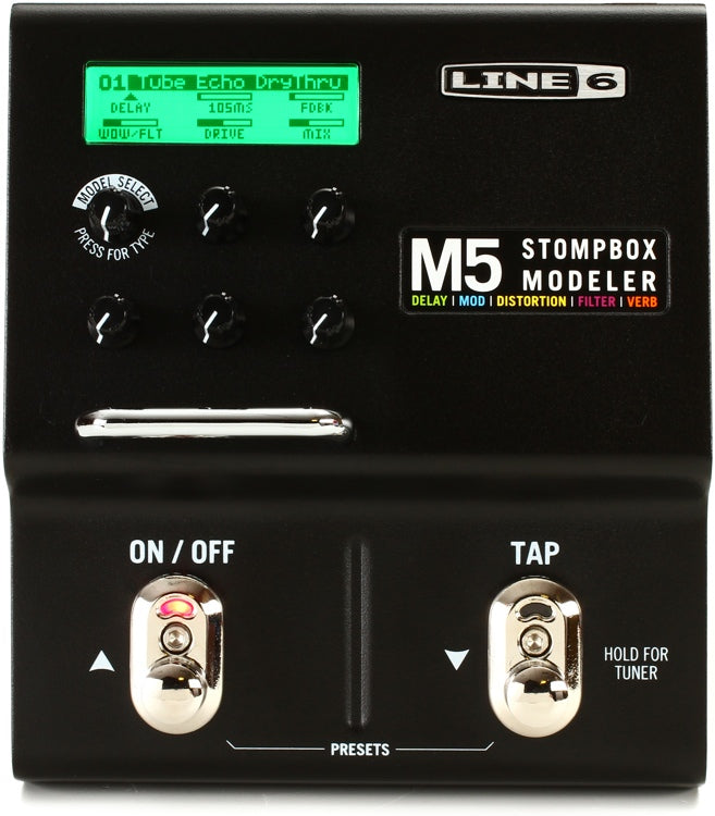 【完動品】LINE6 M5 Stompbox Modeler Line 6 M5 Effects Pedal 100+ Effects — L.A. Music