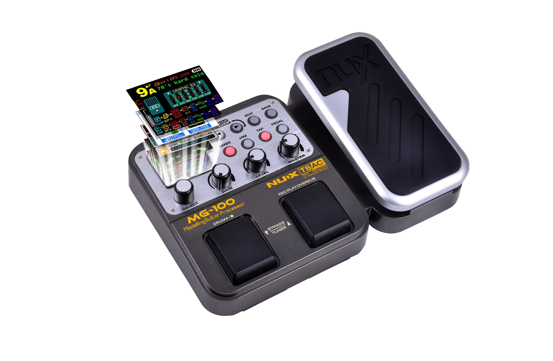NUX Electric Guitar Multi-Effects Pedal Processor MG-100