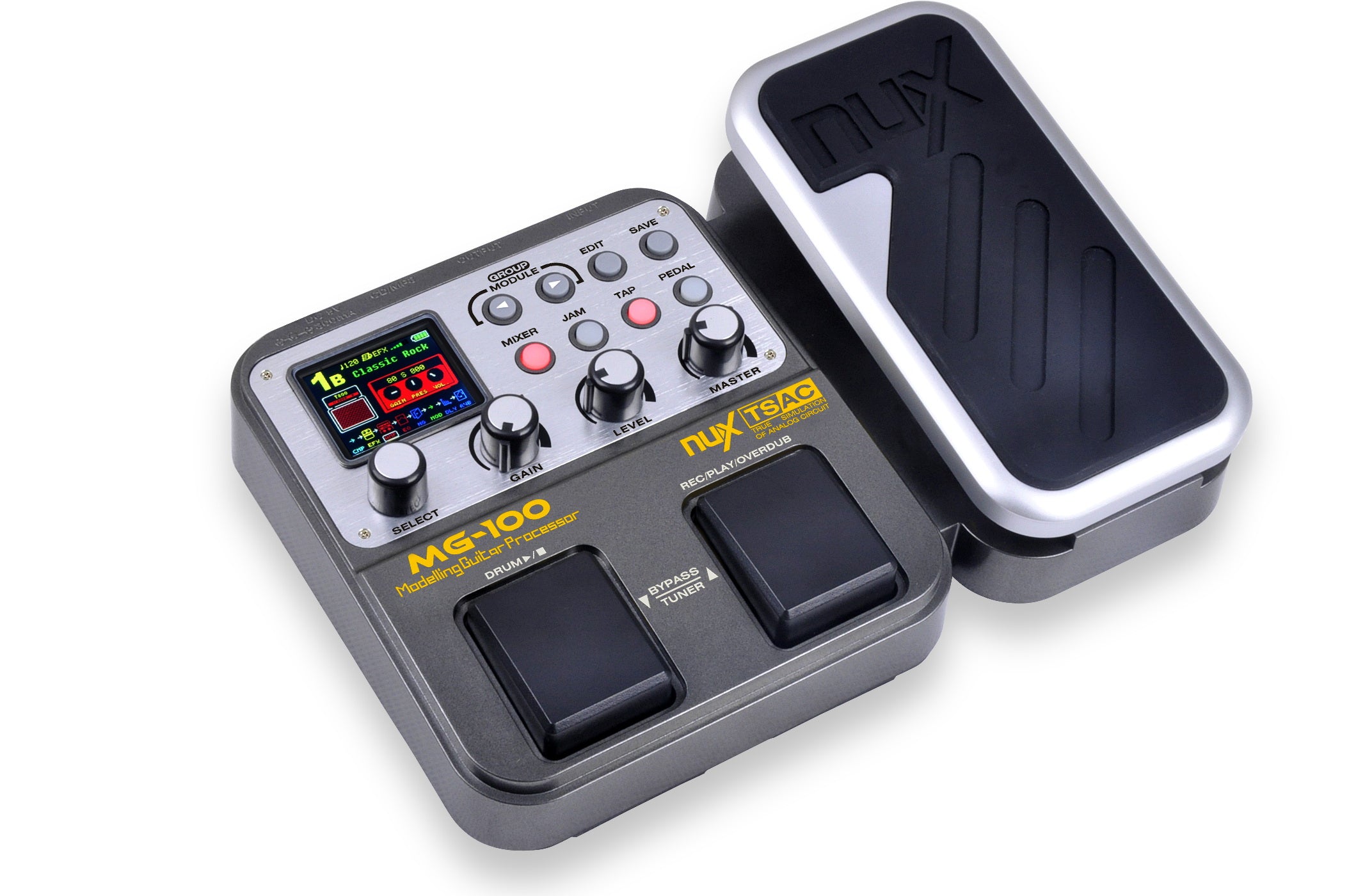 lead guitar effect pedal NUX Electric Guitar Multi-Effects Pedal Processor MG-100