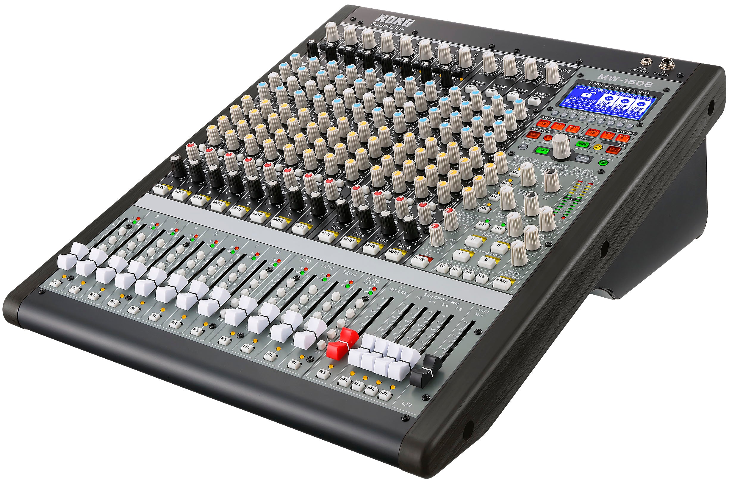 Korg 16-Channel Hybrid Analog Digital Mixer MW1608