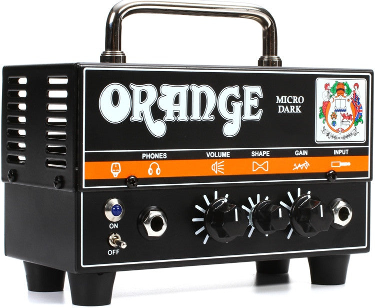 ORANGE Micro Dark 20 Valve Hybrid Guitar Amp Head ギターアンプヘッド MICRO DARK 20 Black Orange MD20 Micro Dark - 20 Watt Mini Hybrid Guitar Head — L.A. Music