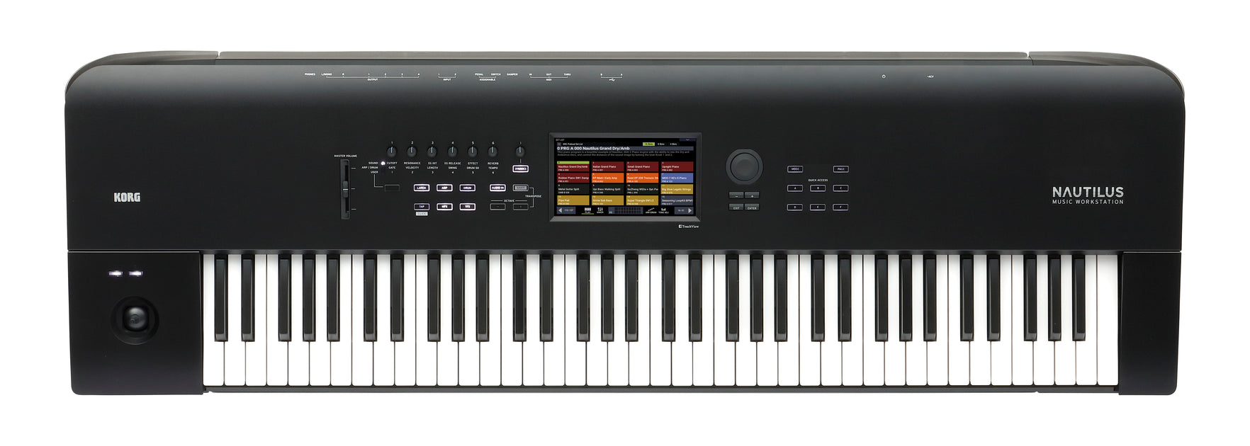 Korg 73 Key Digital Performance Workstation, Black NAUTILUS73 — L.A. Music