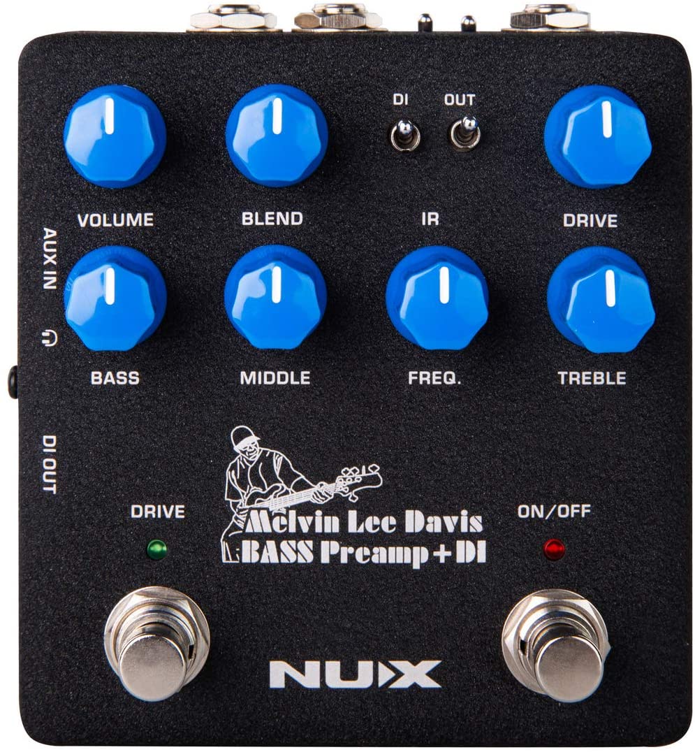 ベース NUX MLD Bass Preamp + DI NBP-5 NUX Melvin Lee Davis NBP-5 Dual Switch Bass Pedal Bass