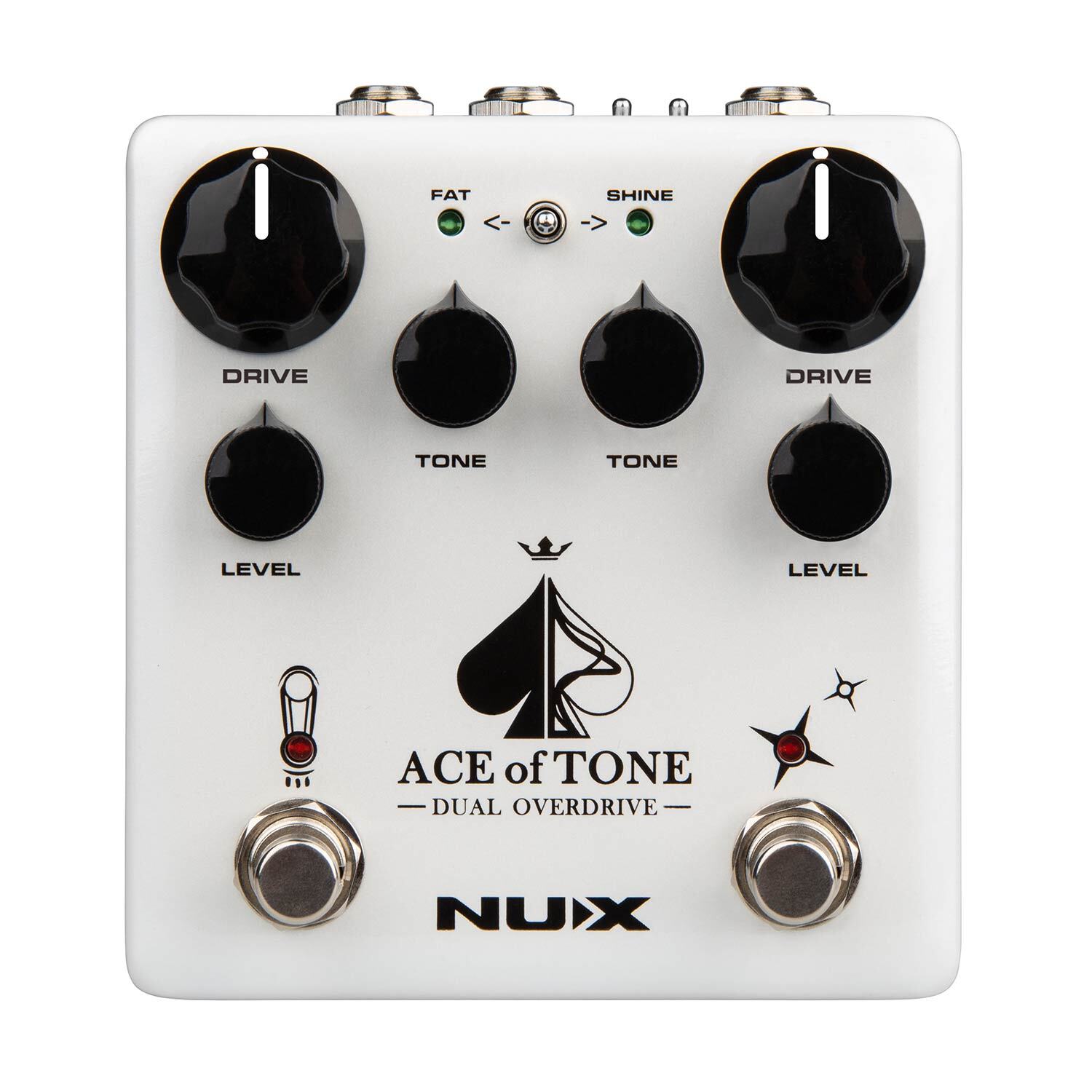 NUX Ace Of Tone Dual Overdrive Effects Pedal NDO-5