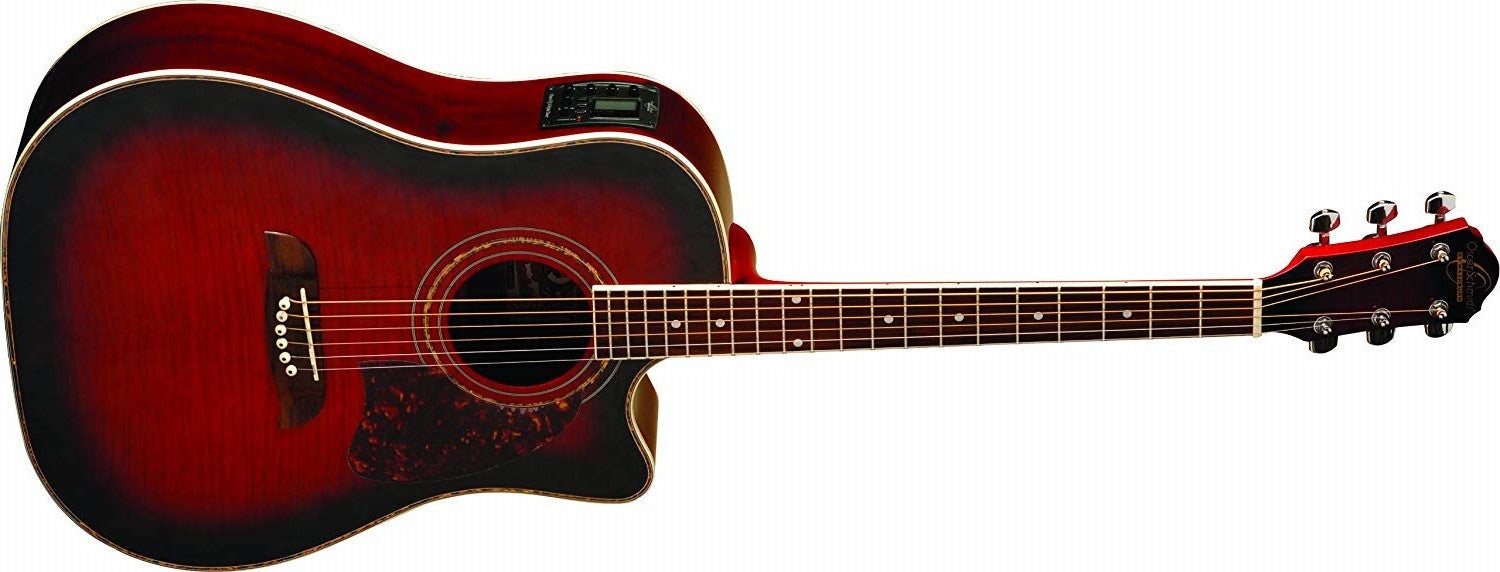 Acoustic guitar with discount built in tuner