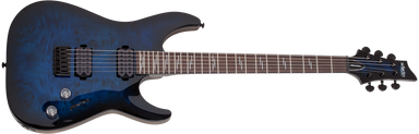 Schecter Omen Elite 6 Electric Guitar See-Thru Blue Burst 2452-SHC