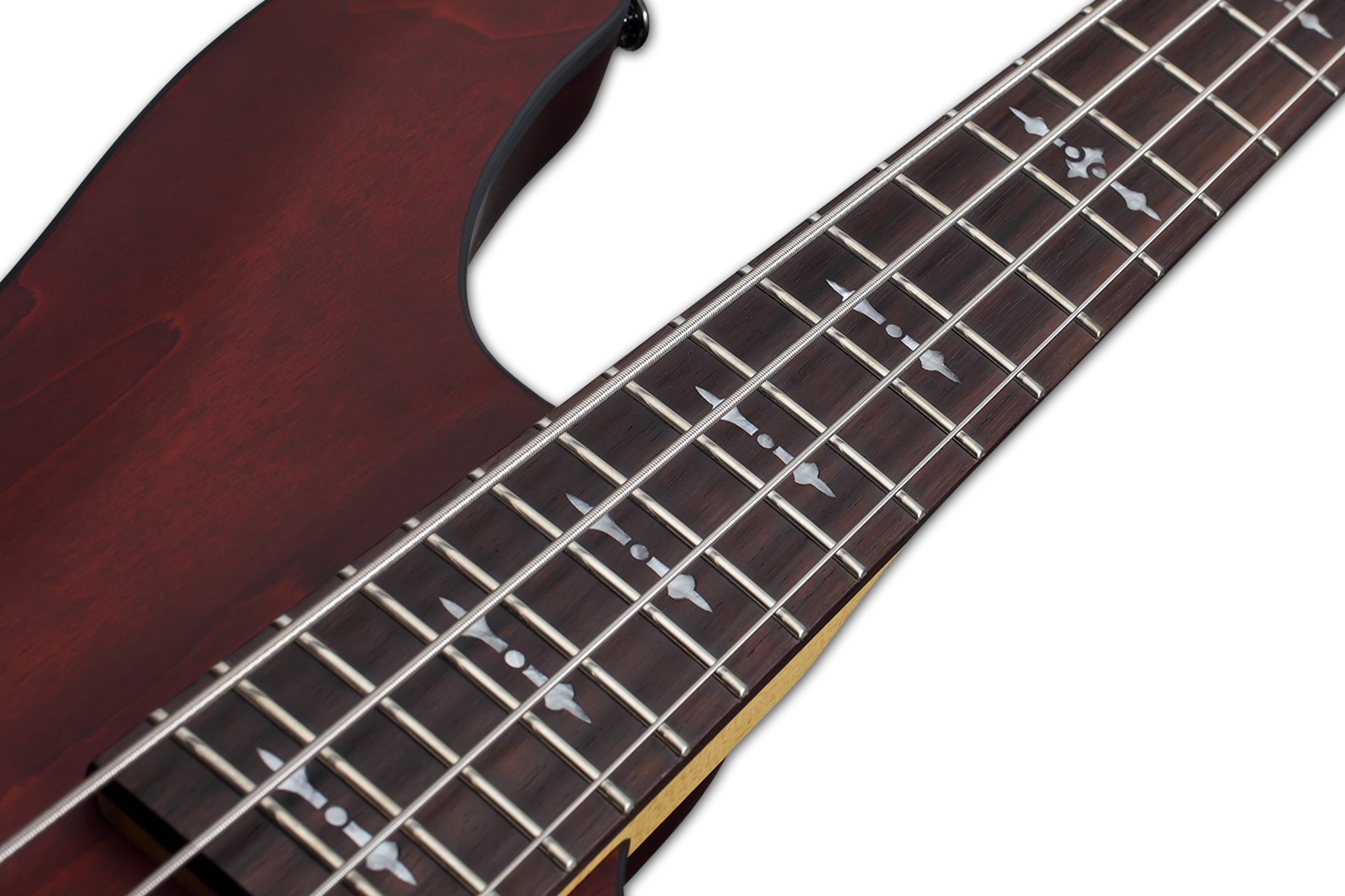 Schecter Omen Series OMEN-4-WSN Walnut Satin 4 String Bass with Schecter Diamond Bass 2091-SHC