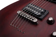 Schecter Omen Series OMEN-7-WSN Walnut Satin 7 String Guitar with Schecter Diamond Plus 2068-SHC