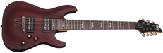 Schecter Omen Series OMEN-7-WSN Walnut Satin 7 String Guitar with Schecter Diamond Plus 2068-SHC