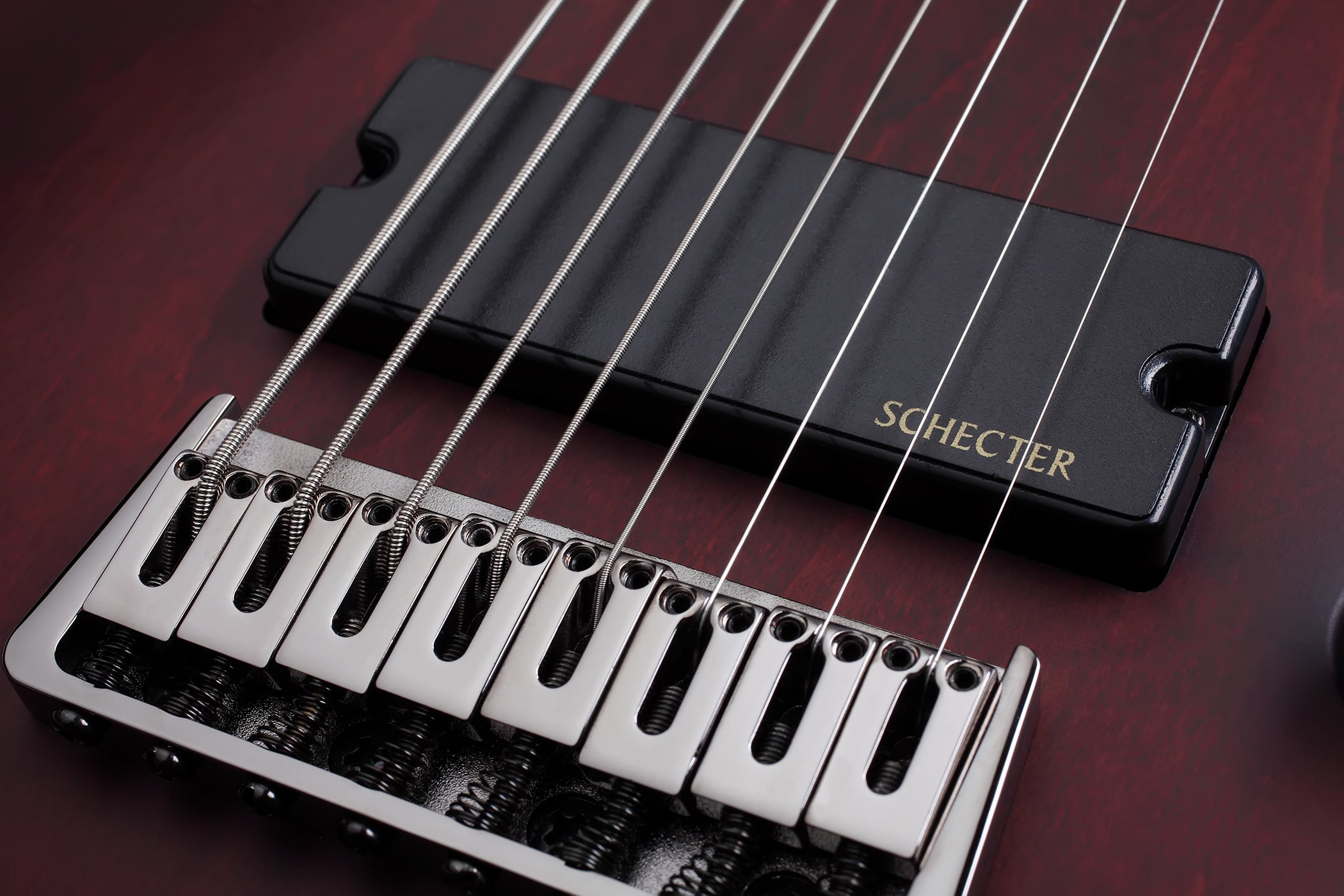 Schecter OMEN 8 WSN Walnut Satin 8 String Guitar with Schecter Diamond Plus 2074-SHC