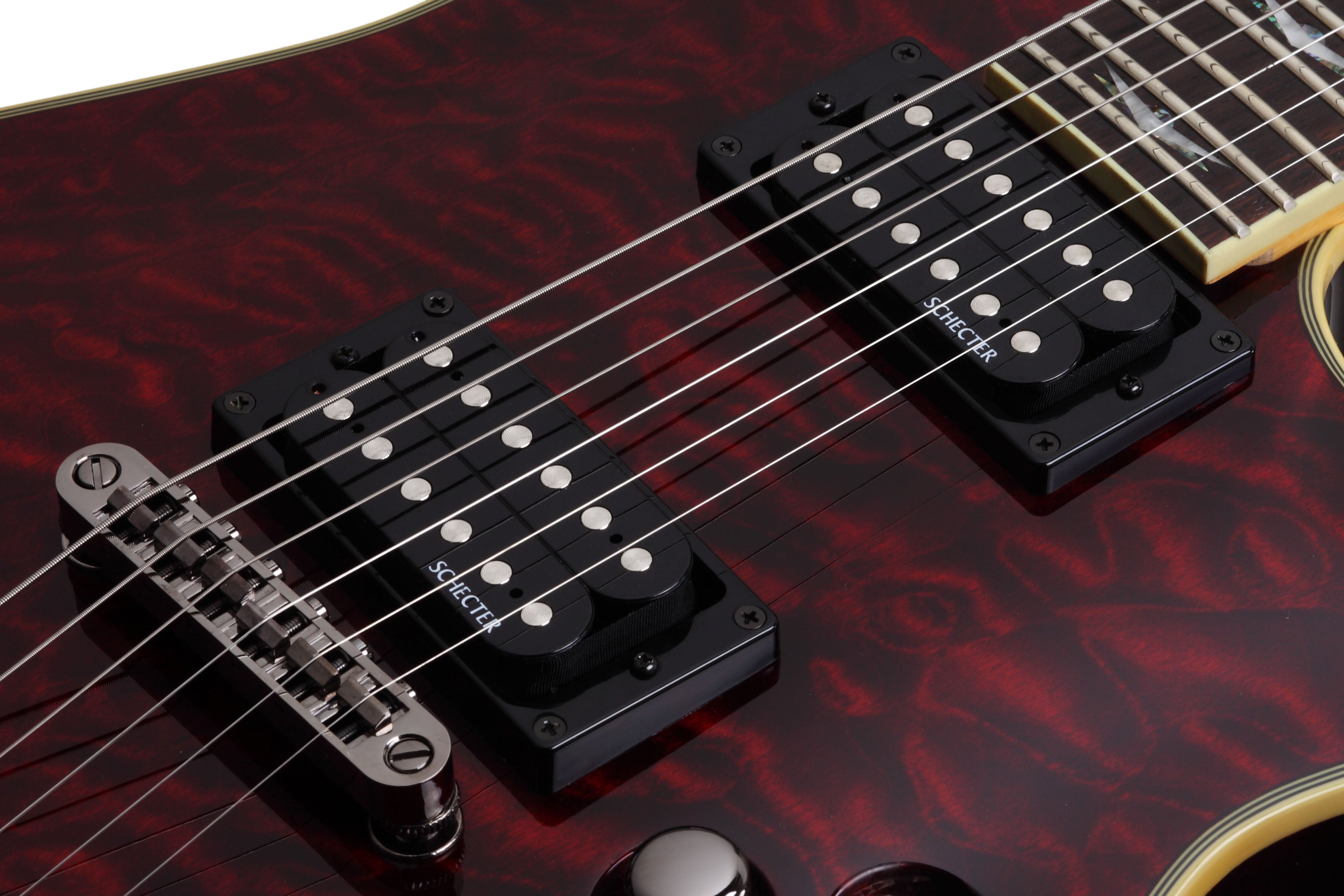 Schecter Omen Series OMEN-EXT-6-BCH Black Cherry Guitar with Schecter Diamond Plus 2004-SHC